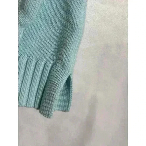 Talbots Sweater Womens Med Blue Drop Shoulder Crew Neck Soft Medium Weight Tunic - Picture 5 of 7